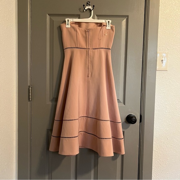 KEEPSAKE the Label Blush Strapless Dress Travel Wedding Formal - Picture 7 of 9